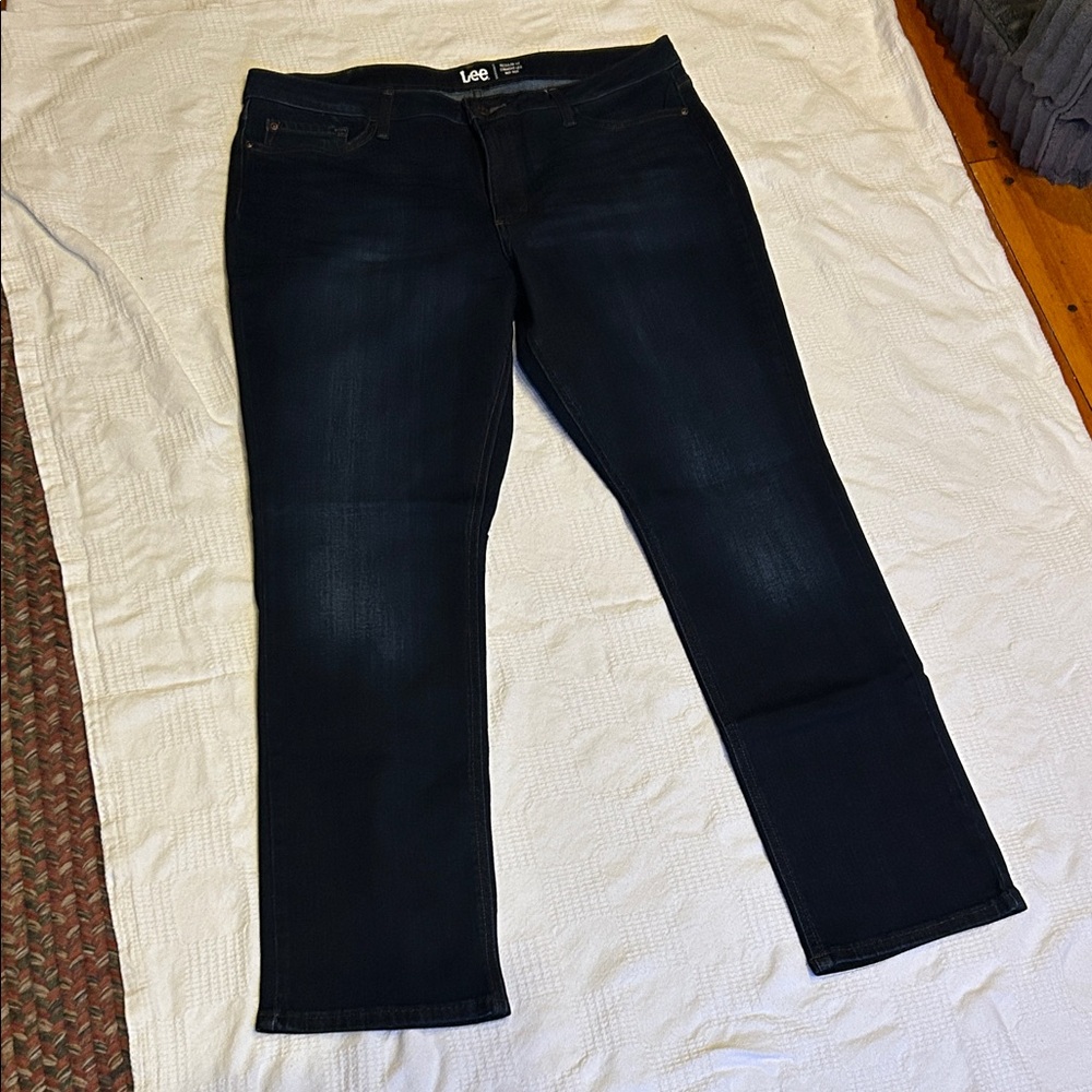 Lee Women's Dark Blue Straight Leg Jeans